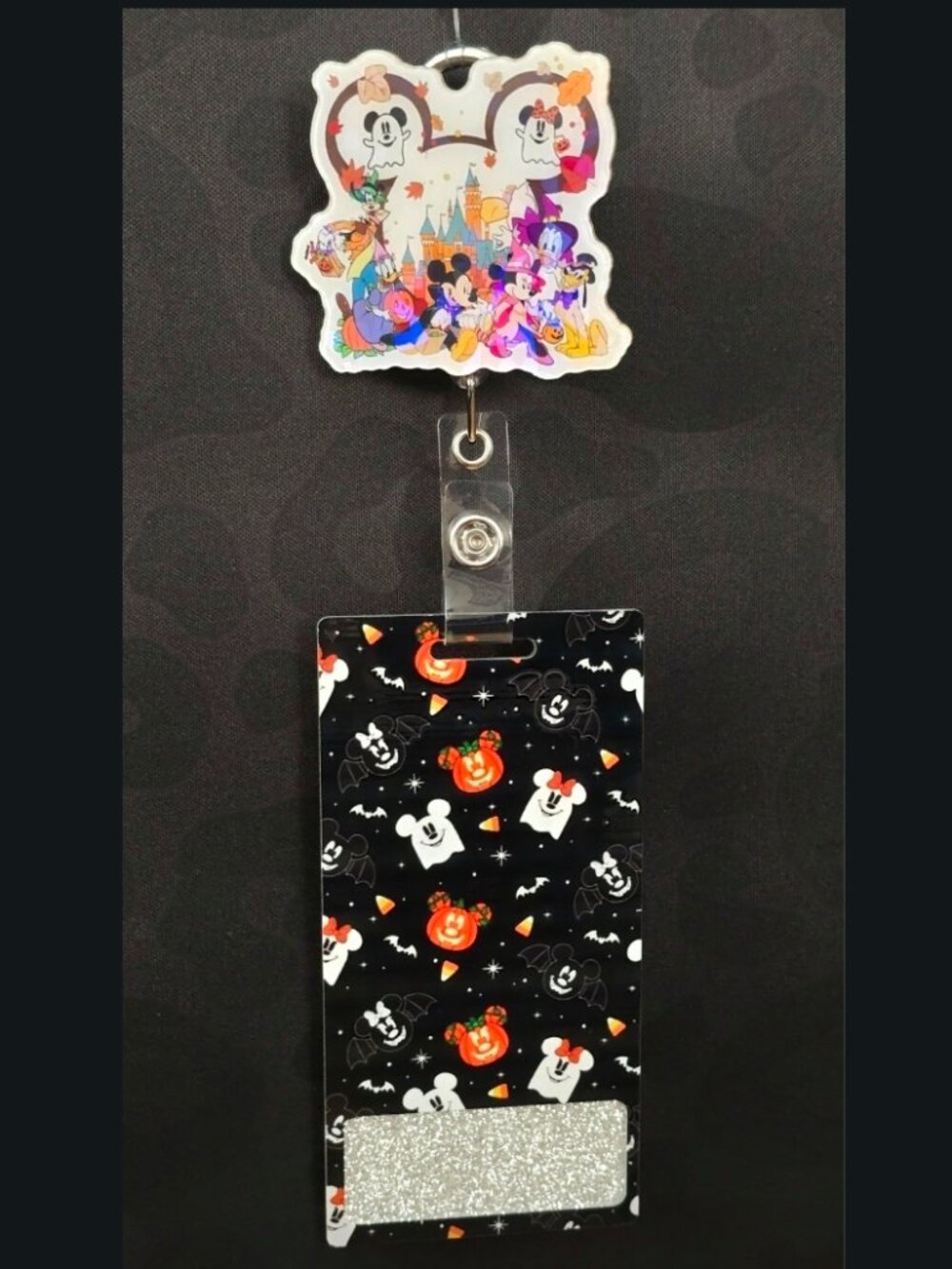 Disney Acrylic Novelty Badge Reel & Buddy Set